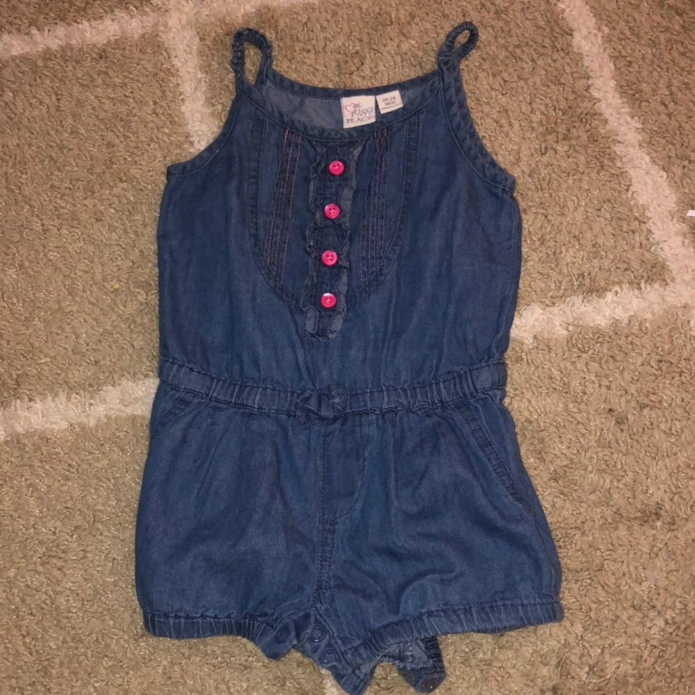 Denim romper